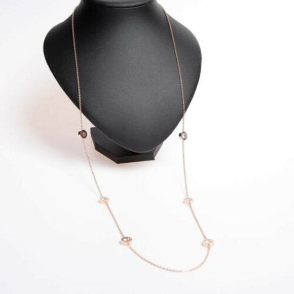 NEW Michael Kors Crystal Fulton Station Necklace - Picture 2 of 6